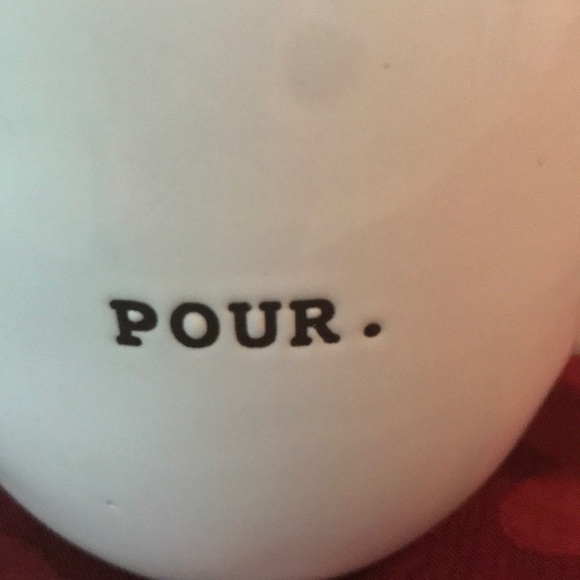 Rae Dunn Coffee Pitcher “POUR.” NWT - Picture 2 of 4